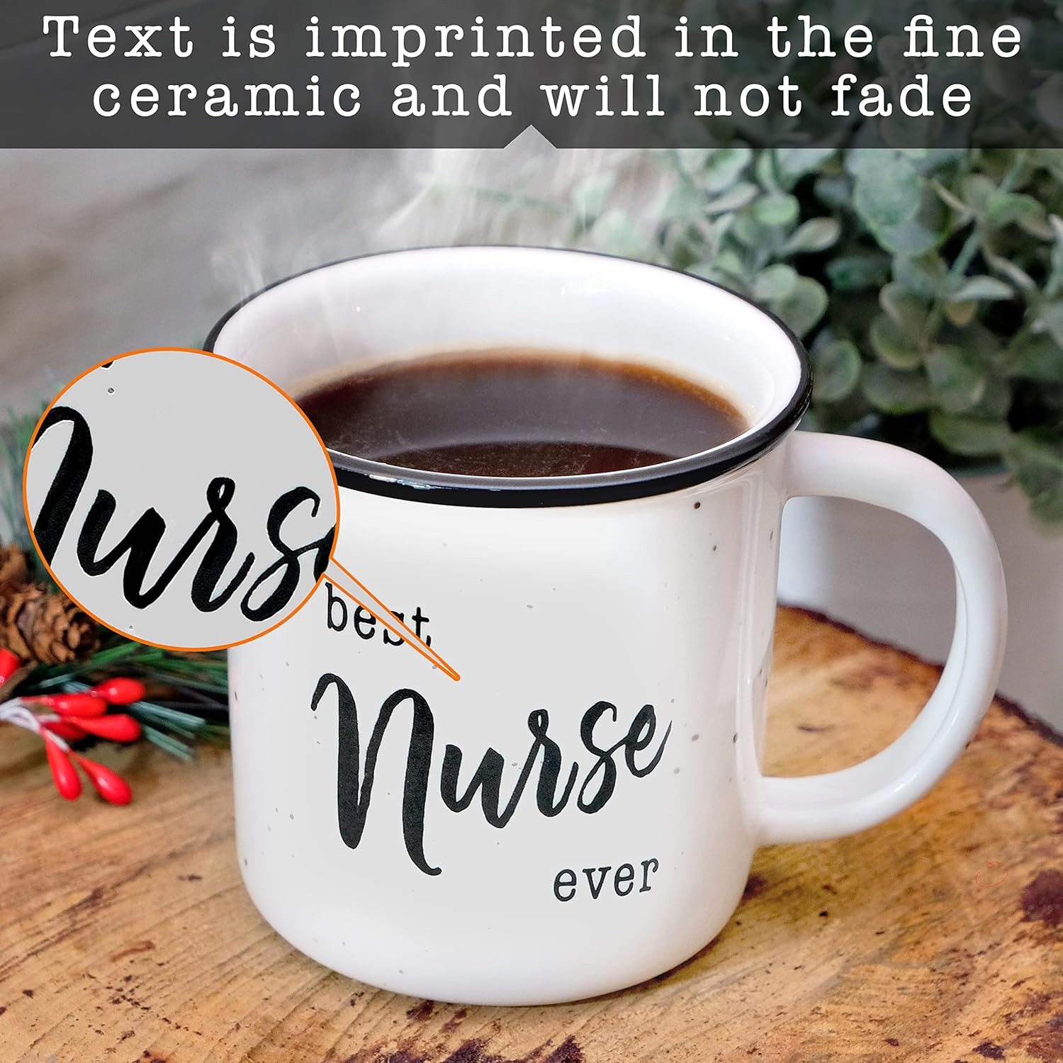 MAINEVENT Best Nurse Mug 11 Ounce, Nurse Gift Mug, Gifts for Nurses, Best RN Gift - Image 3