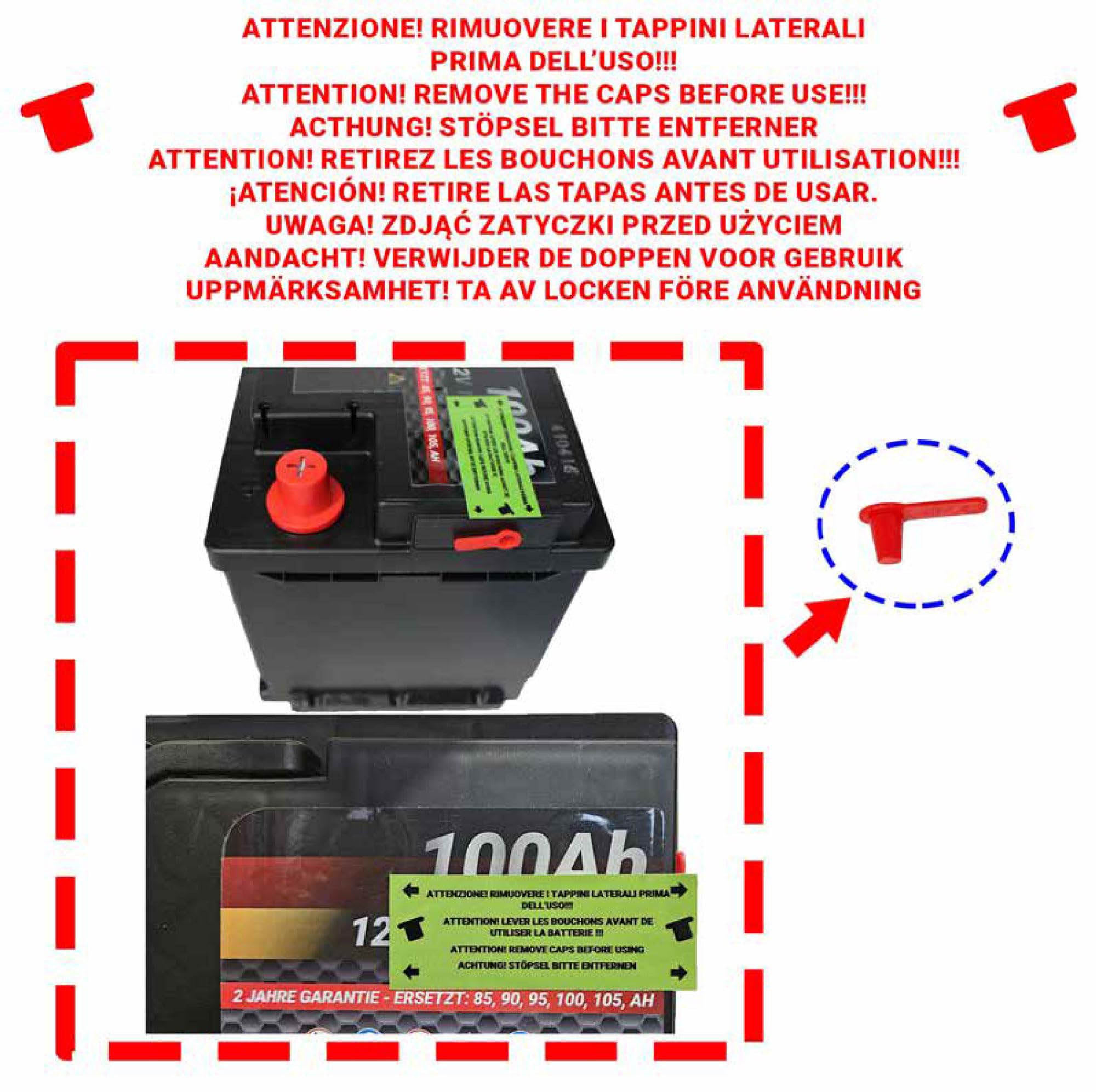 Batterie voiture Speed Start&Stop 80Ah 800A 12V AGM Speed Technologie AGM