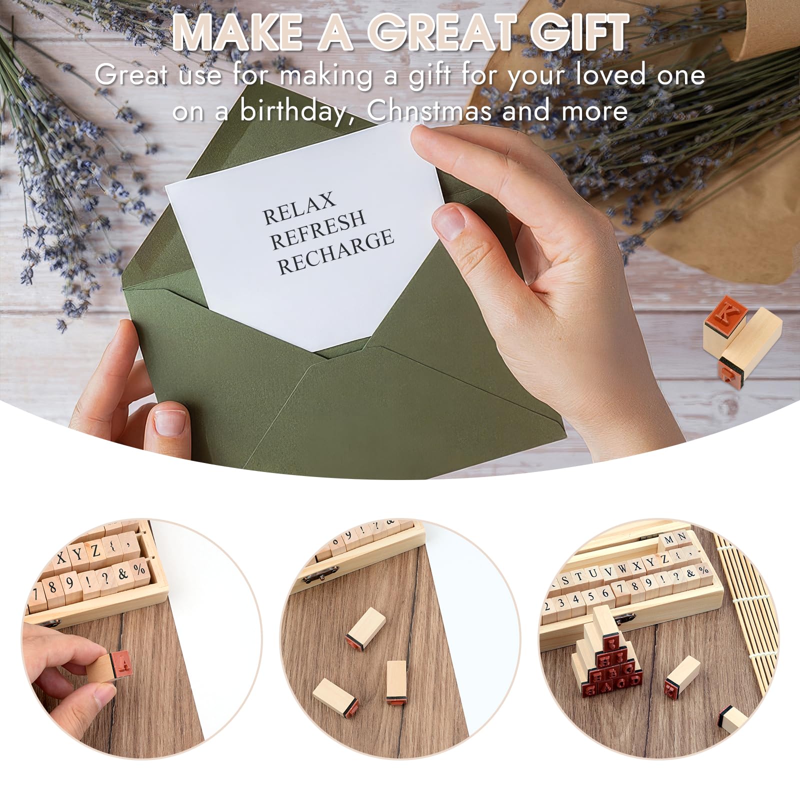 42 Letter Stamps - Scrapbooking & DIY -5