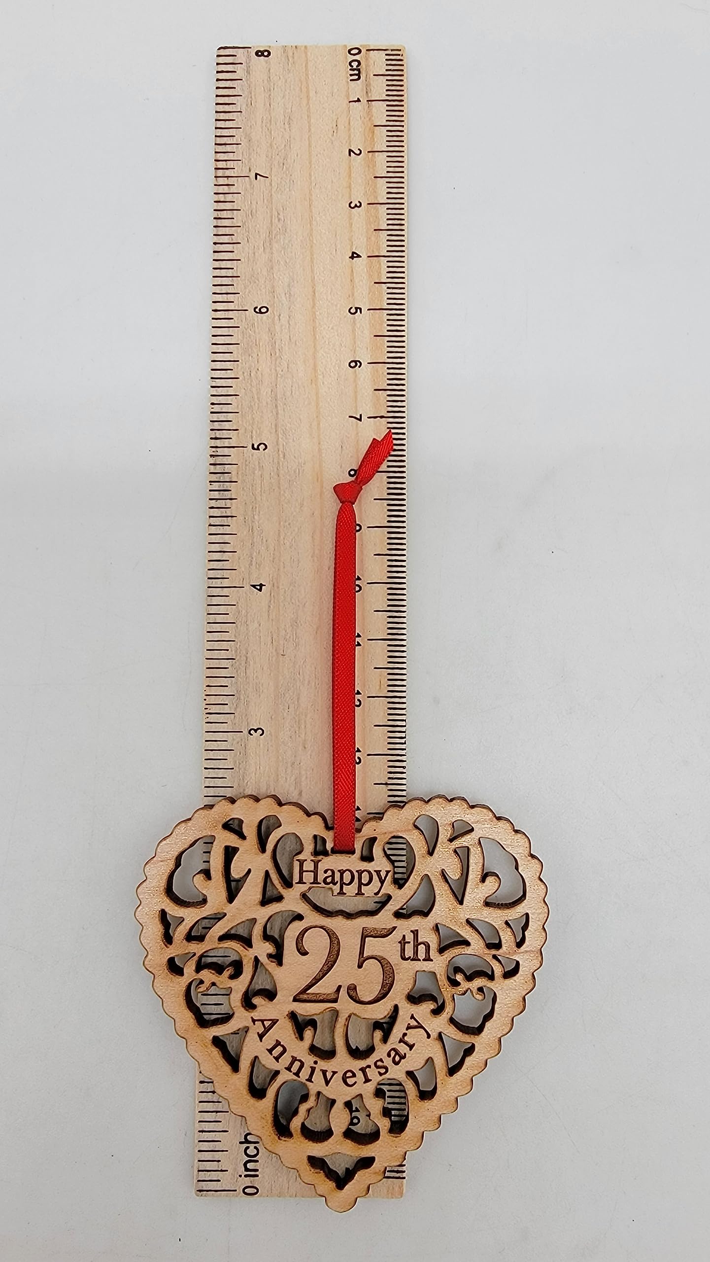 Amazon.com: 25th Anniversary Ornament Year Date Hang Tag- Wooden