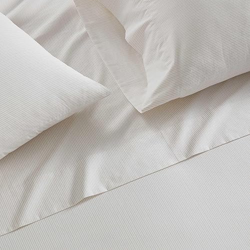 Miniatura 5 de Martha Stewart - Juego de sábanas tamaño King, sábanas frescas y elegantes con un tacto ligero y naturalmente suave de algodón percal - Juego de