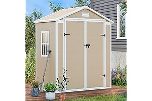 6x3 FT Outdoor Resin Storage Shed: Your Sanctuary for Garden Serenity