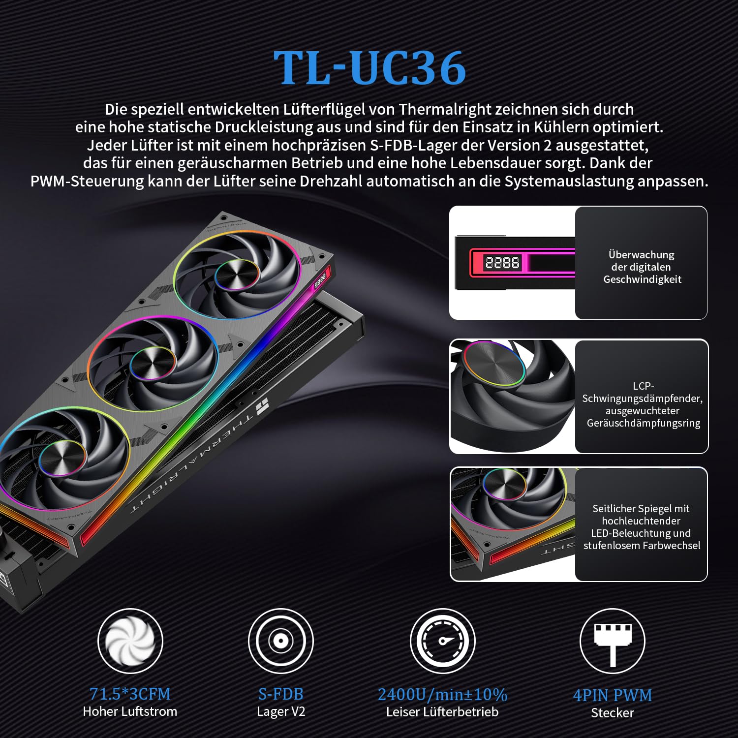 Thermalright TR DYNAMIC VISION PRO 360 ARGB BLACK-360mm-AIO