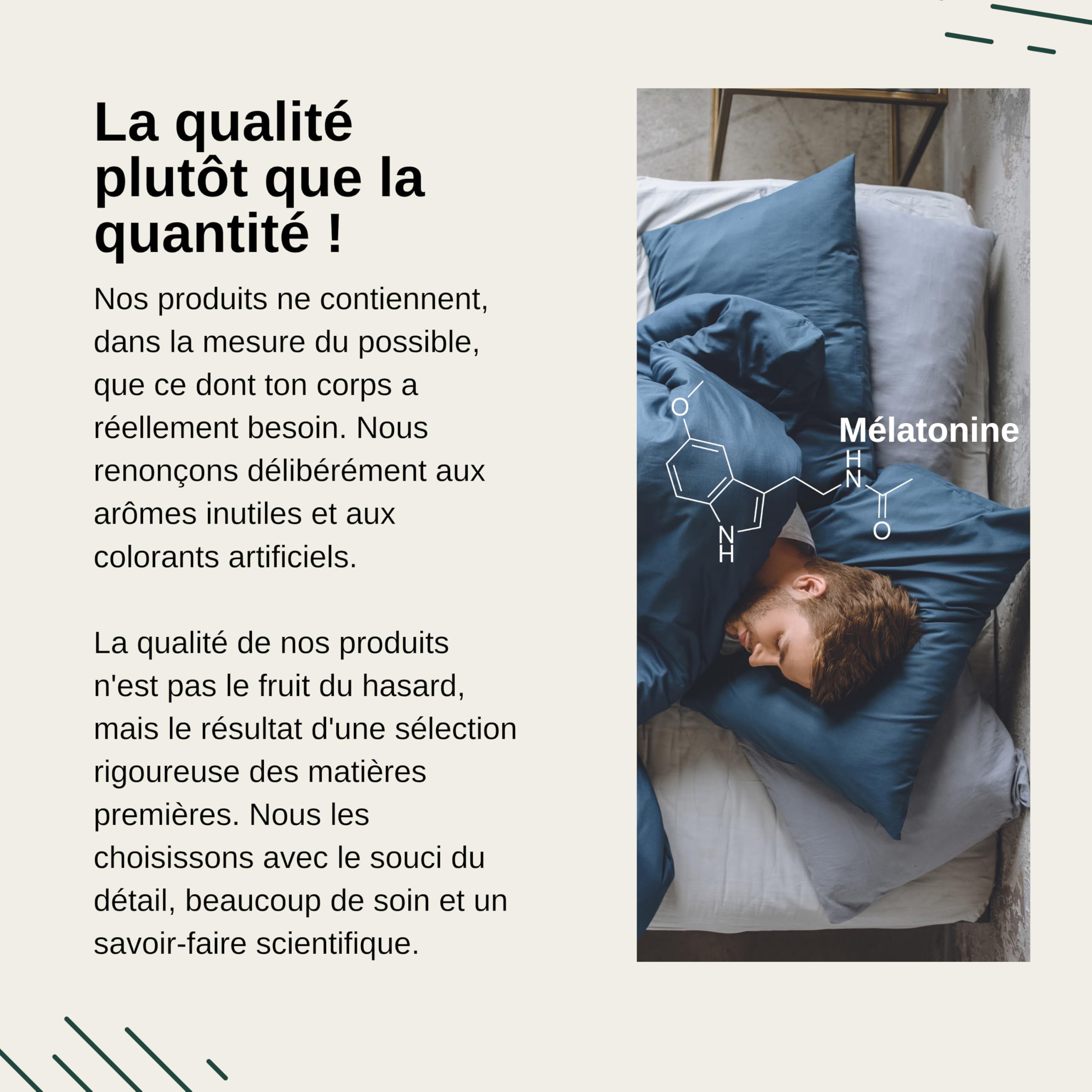 Vita Elements Mélatonine - 365 Comprimés - 0,5mg Mélatonine par Dose Journalière - Stock Annuel - Vegan - Sans Stéarate de Magnésium - Testé en Laboratoire - Mini Comprimés (3)