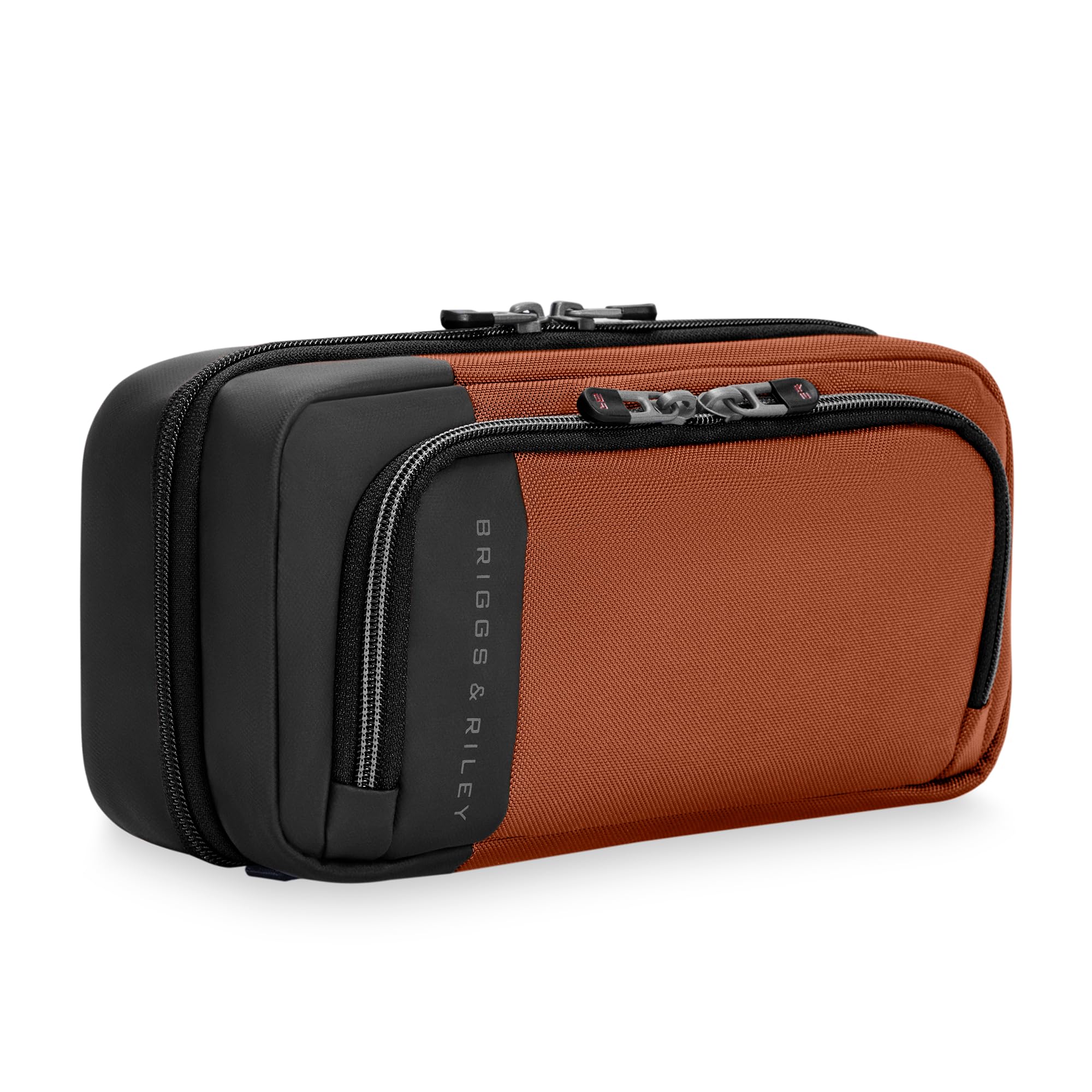 Briggs & Riley Hanging Toiletry Kit - Toiletry Travel Bags for Women & Men, Organiser for Vacation, Sleek & Compact Dopp Kit, Use for Bathroom Accessories, Makeup, & Skincare - ZDX Collection, Canyon