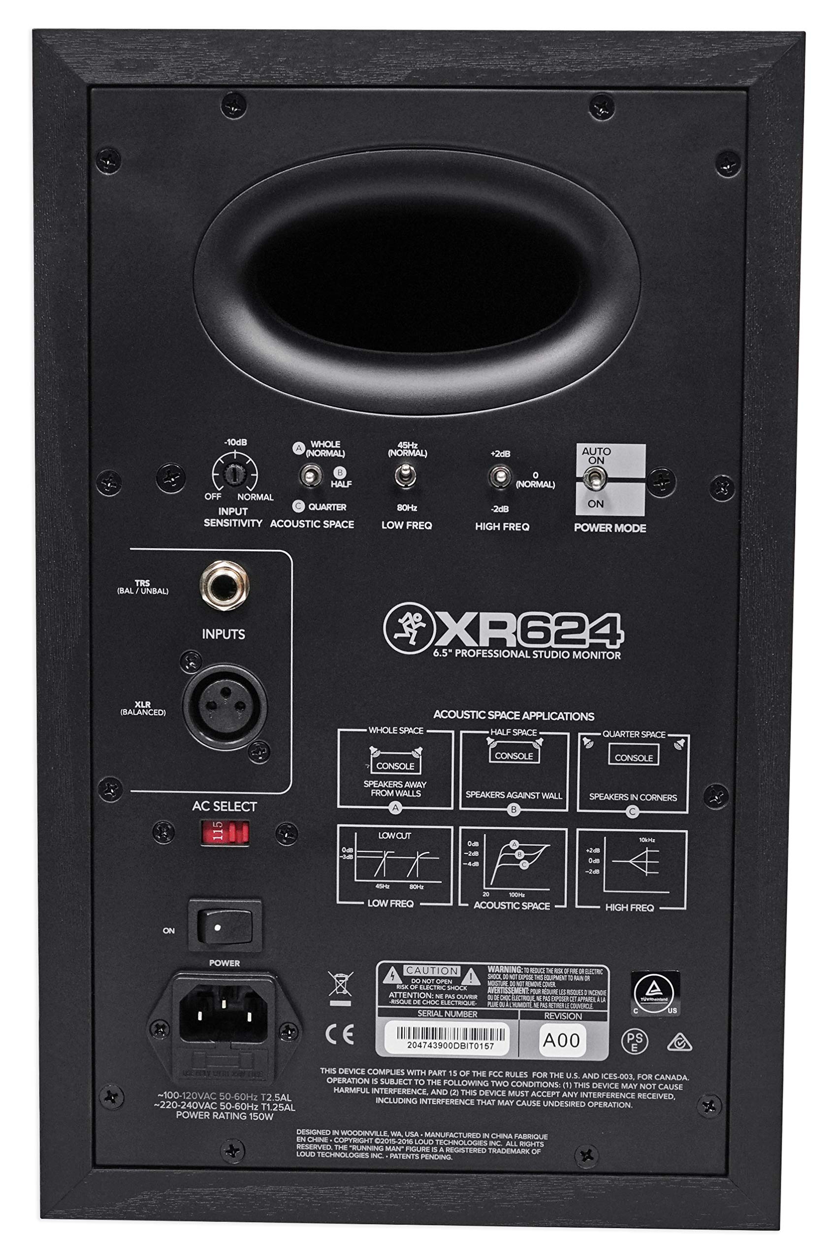 Amazon | MACKIE プロフェッショナルパワードモニタースピーカー XR624