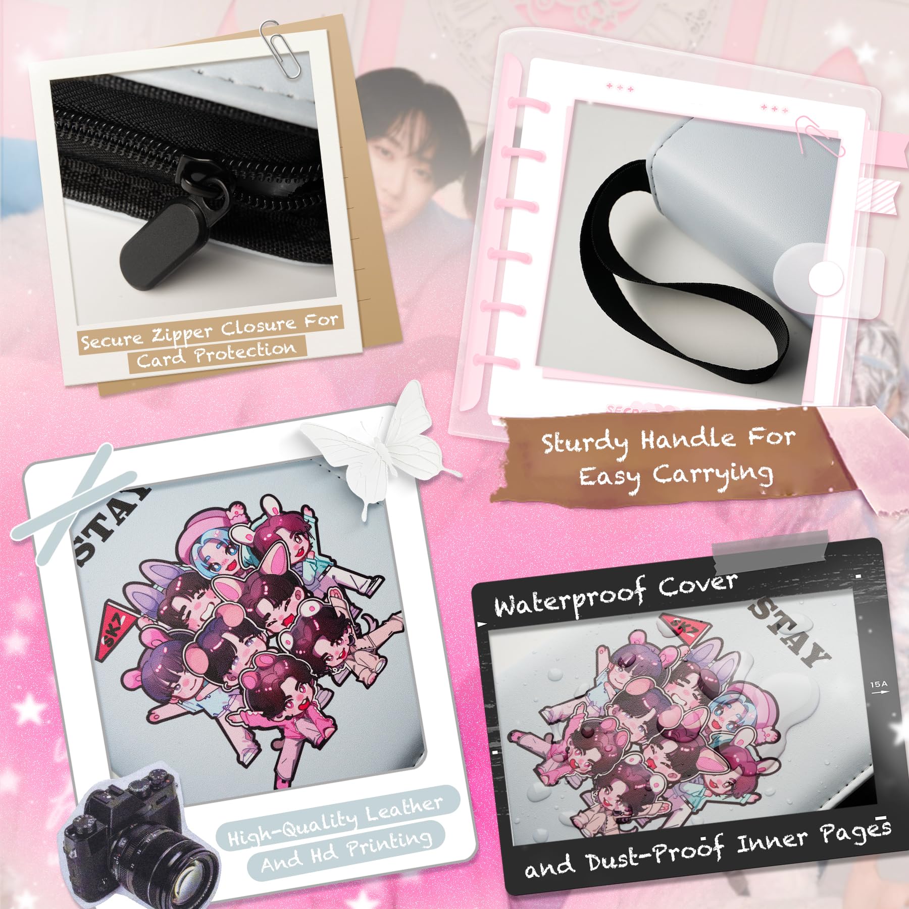 Stry Photocard Holder,SKZ Albums Photo,SKZ Albums Pour Cartes à