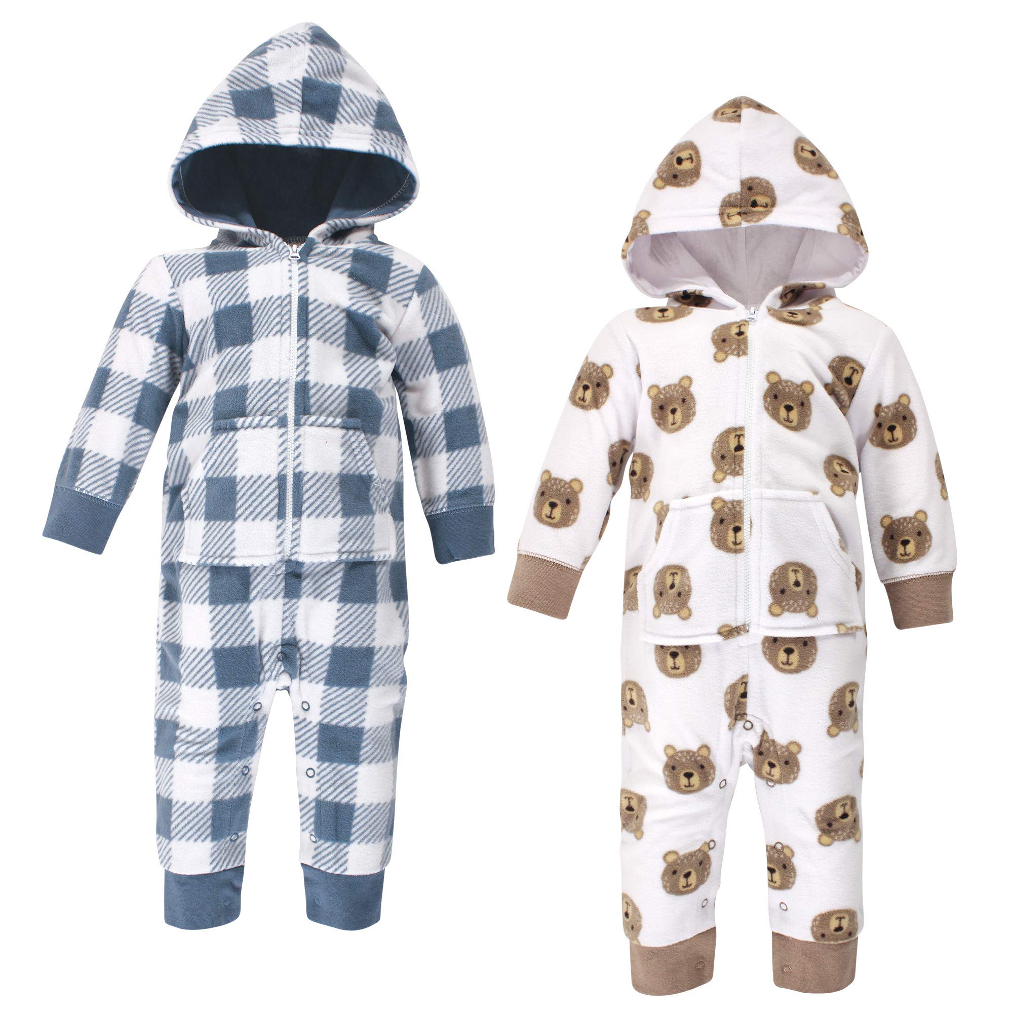 hudson baby Kombinezon Niemowlęta - dziewczynki Unisex Baby and Toddler Fleece Jumpsuits and Coveralls