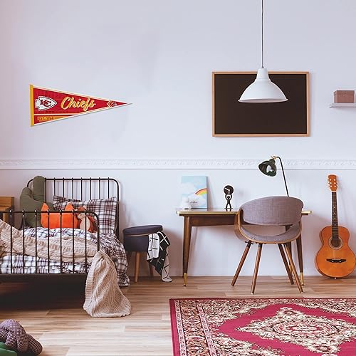 Vista 60 de Rico Industries NFL Football Classic - Banderín de fieltro de 12 x 30 pulgadas para decoración de pared, ideal para el hogar, dormitorio, decoración