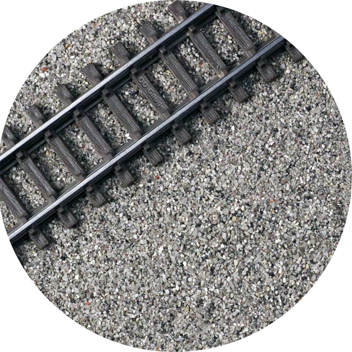 Specialist Aggregates OO/HO Gauge Model Railway Track Ballast - Standard Grey | 1kg | Model Railway Scenery Material