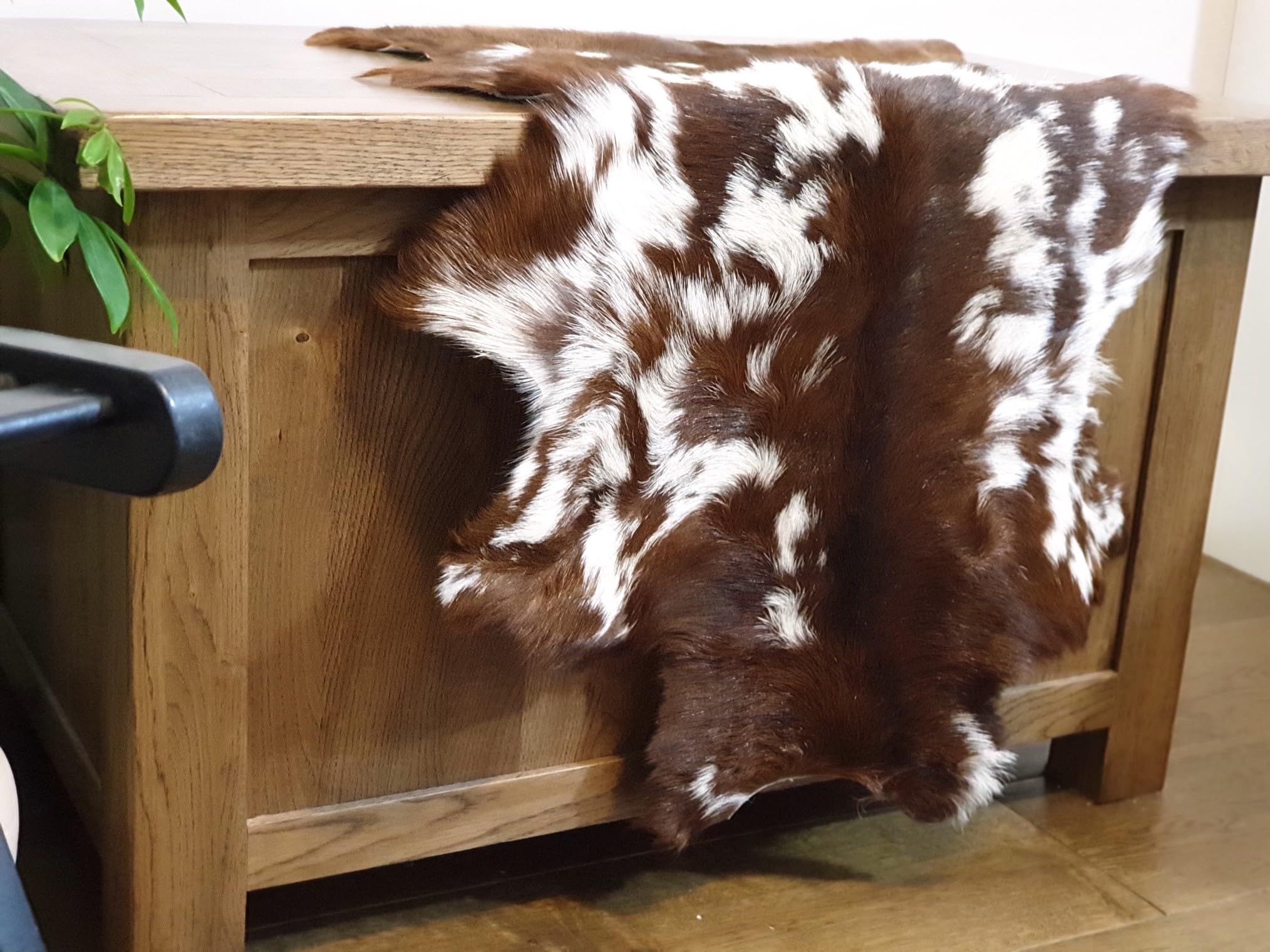 Premium Noir Chèvre Cachette Tapis - Doux, Hypoallergénique & 'Art