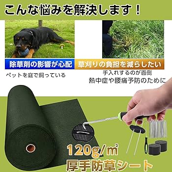 防草シート２本　CHILL Amazon | カインズ(CAINZ) 高密度防草シート 幅2m×長さ25m