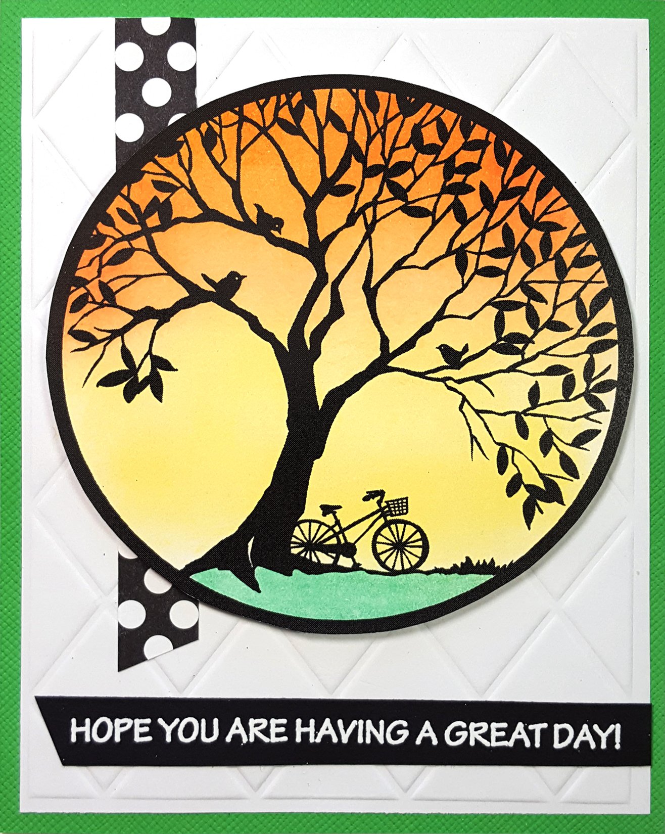 Stampendous Timbro adesivo, cerchio albero