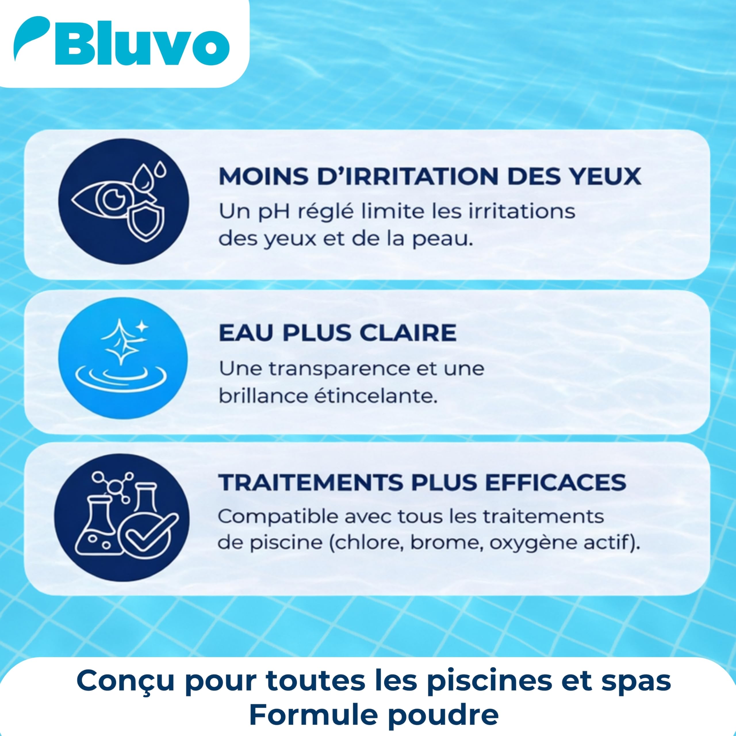 pH Plus Piscine – Rehausseur de pH en Poudre | Augmenter Le pH de l’Eau Rapidement | Traitement Eau Piscine & Spa | Formats 1 kg et 5 kg | Conditionné en France (1KG)