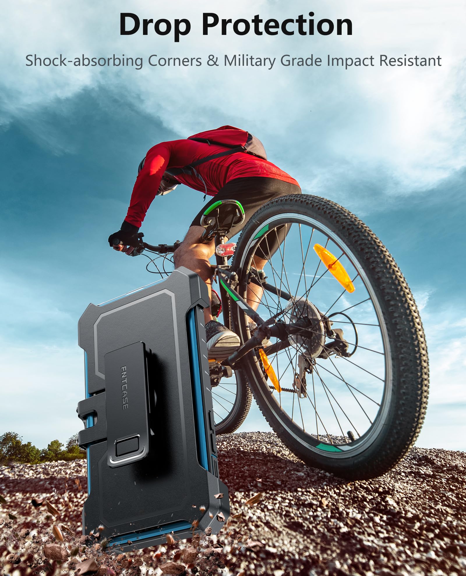 Funda FNTCASE Para IPhone 15 Plus - Grado Militar, Soporte Integrado, Antideslizante Y A Prueba De Polvo