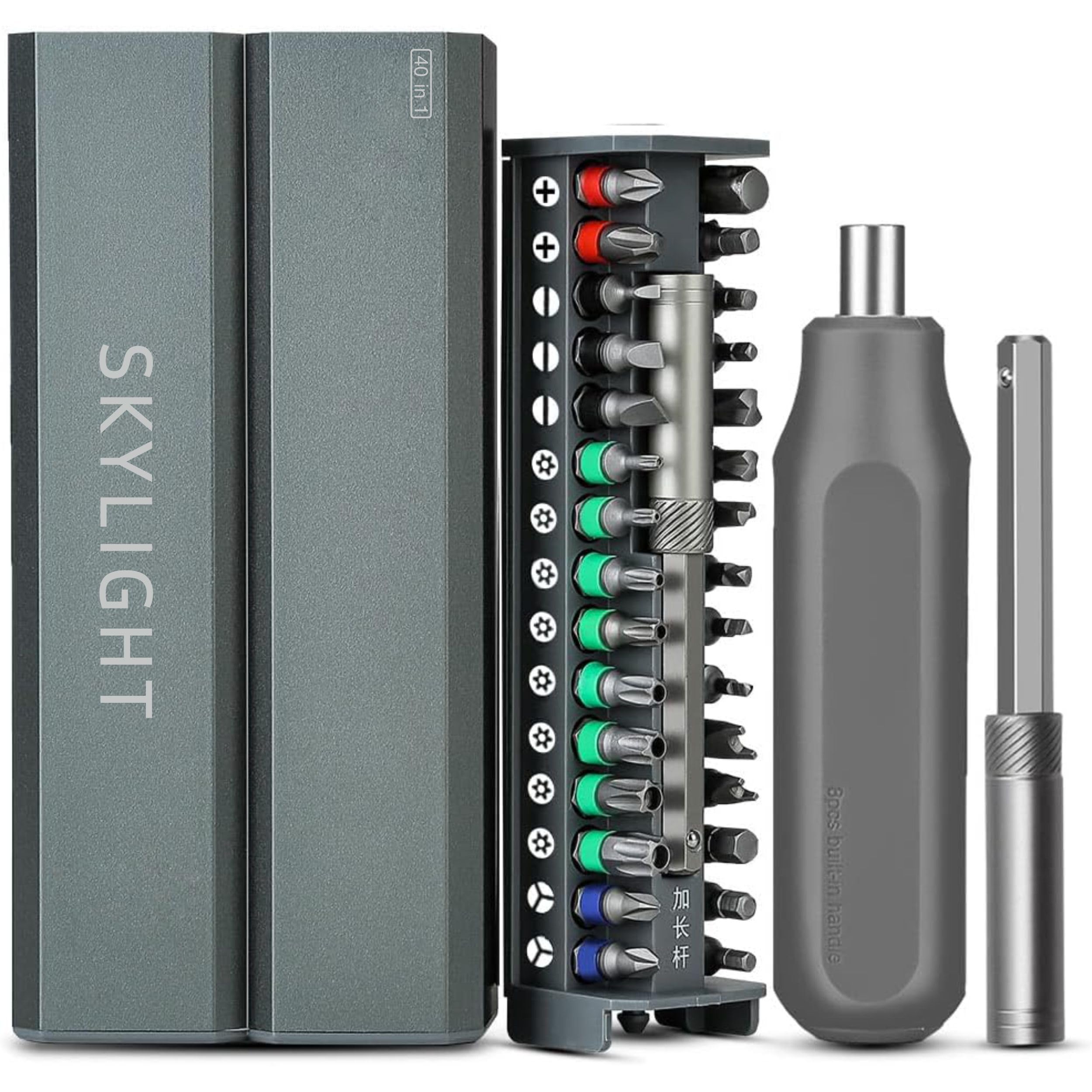 SKYLIGHT 40 in 1 Precision Screwdriver Set | Magnetic Multifunctional Mini Screwdrivers Repair Tool Kit with Phillips Head for Electronics, Bike, Home Repairing and IT Work Craftsman Screwdriver Set (B0CS2X3M3W) Amazon Price History, Amazon Price Tracker