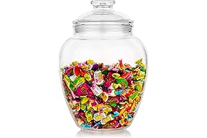 Modern Innovations 128-Ounce Clear Plastic Candy Jar with Lid