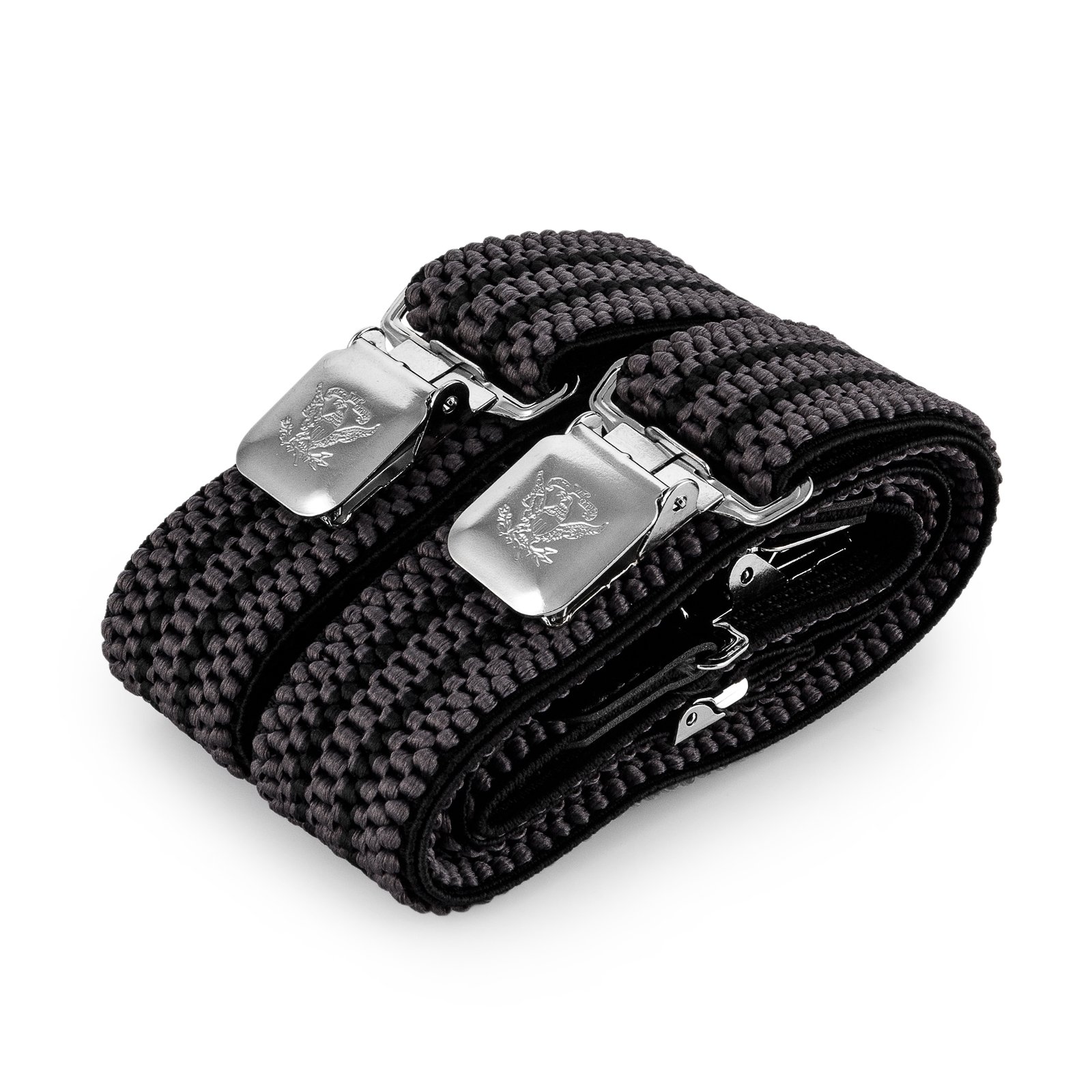 Decalen Bretelle Uomo Eleganti Extra Forte Clip Taglia Unica per Uomini e Donne Grandi e alti Larghezza Regolabile di 4 cm e Forma a X Elastica