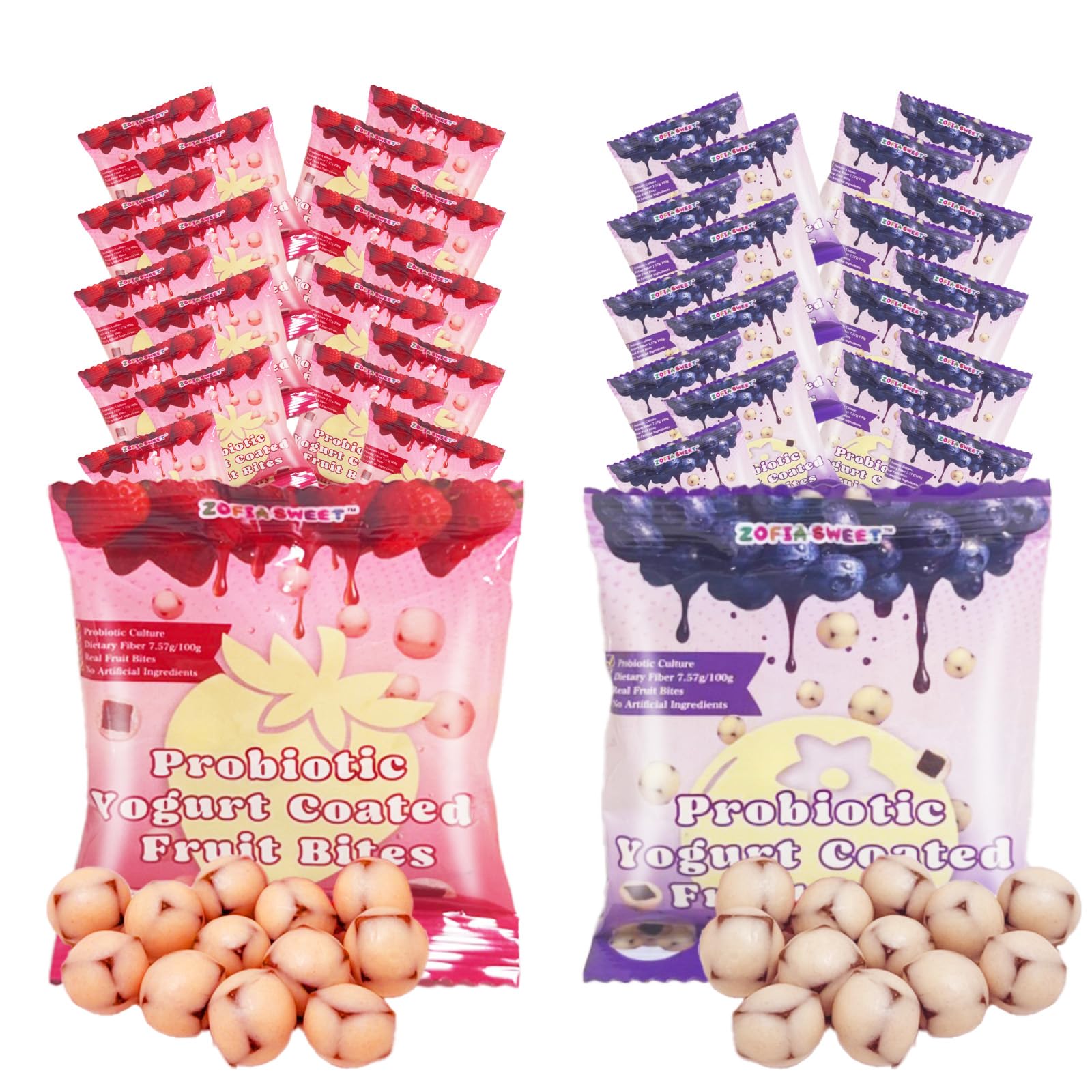 Amazon.com: Zofia Sweet Yogurt Covered Fruit Snacks Variety Pack