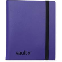 Vault X 4 Pocket Strap Trading Card Binder 160 Cards Side Loading Purple