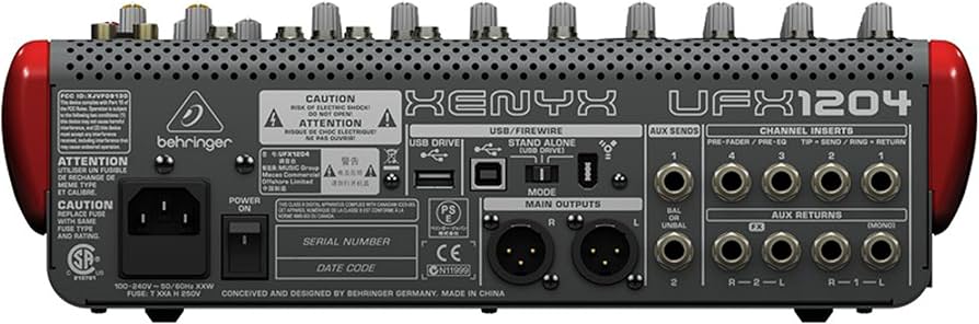BEHRINGER XENYX UFX1204 アナログミキサー ベリンガー Behringer | Product | UFX1204