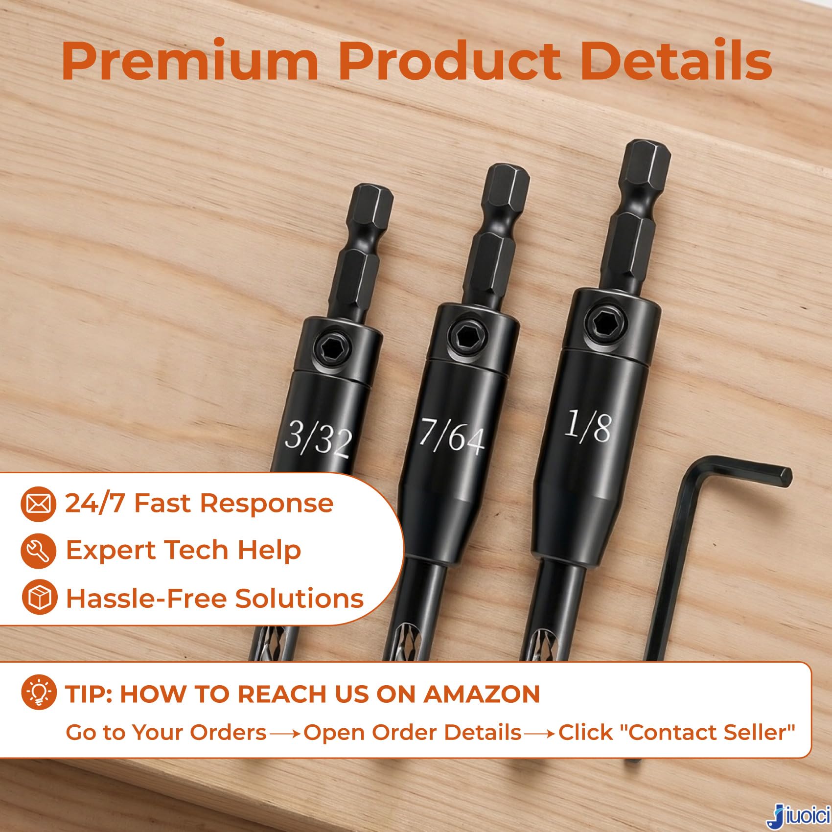 Self-Centering Drill Bit Set - Perfect Hinge Installation -7