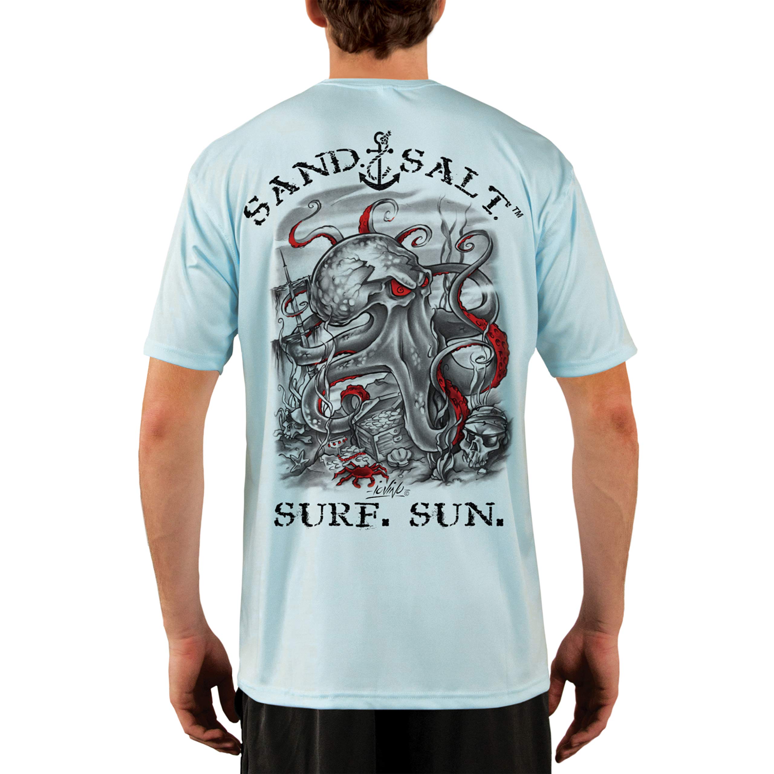 mens Sand.salt.surf.sun Uv Sun Protection Performance T-shirt