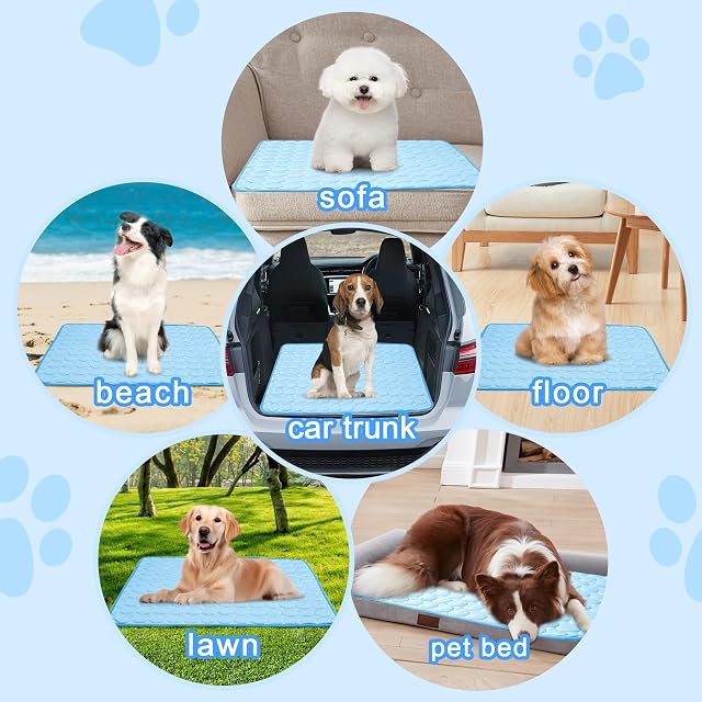Foto 7 de 7 de Chumix Colchón Grande para Jaula de Perro, Almohadillas Suaves y Lavables, Manta de Cama para Mascotas
