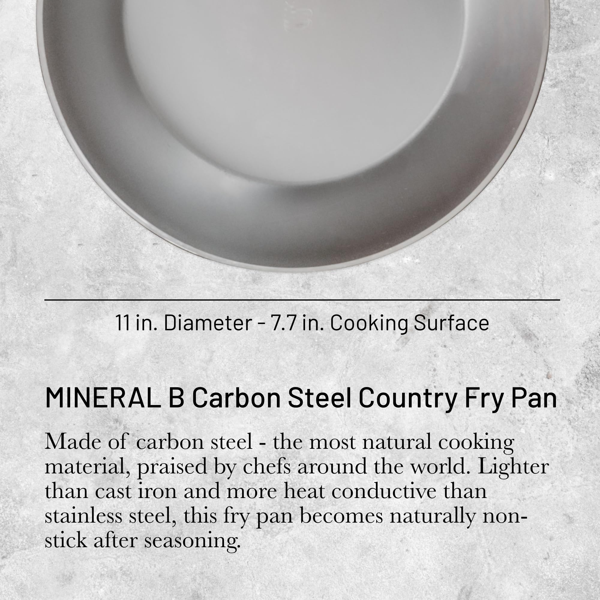 De Buyer, SARTEN CAMPESINA CON BORDE ALTO MINERAL B ELEMENTØ 28CM-Diámetro 28 cm-5614.28