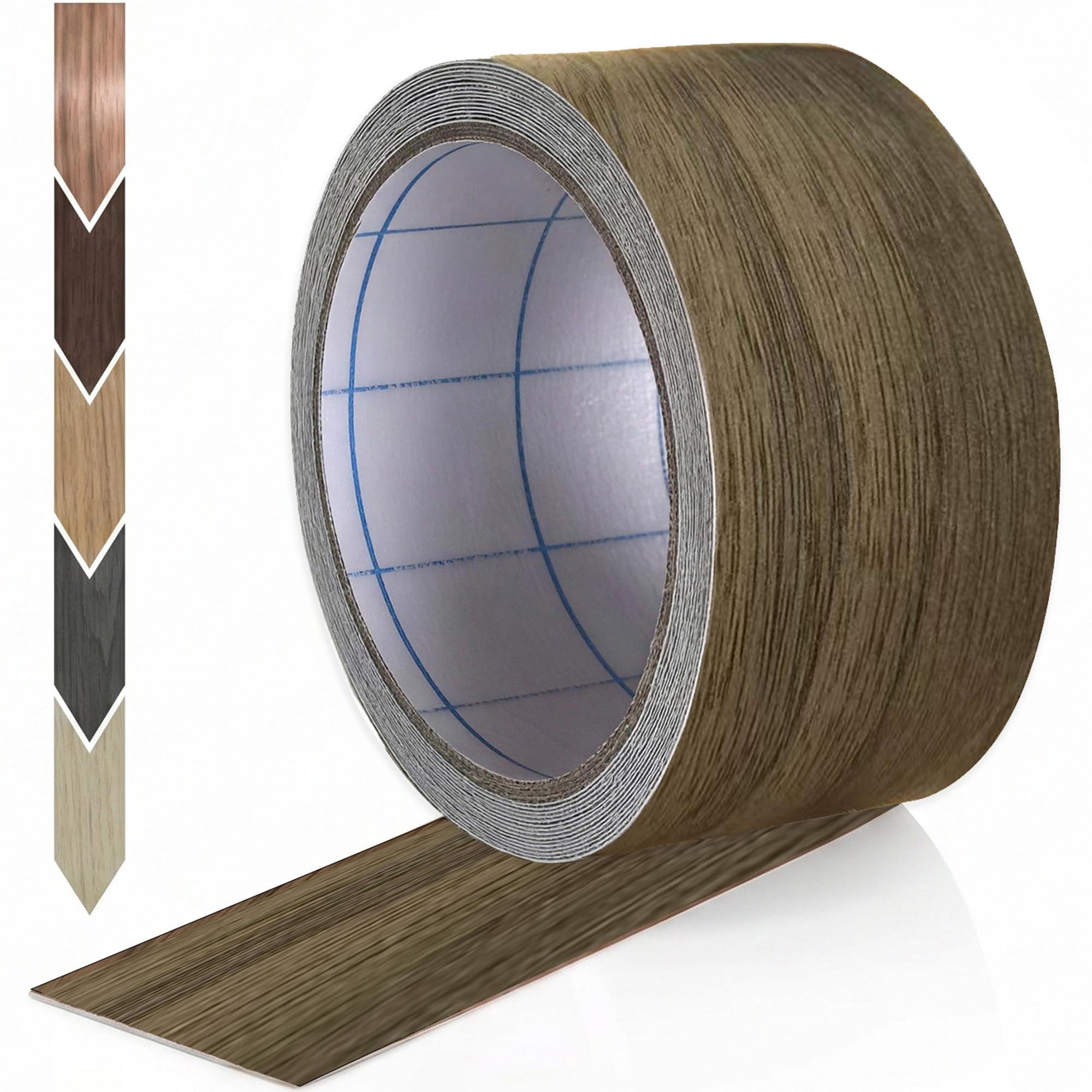 GSCIT Club Wood Grain Repair Tape, 2.3 inch X 15ft Self Adhesive Silver Walnut Grain Repair Patch for Tables, Chairs, Baseboards, Doors, Windows, Floors, Handicraft DIY. — image 1