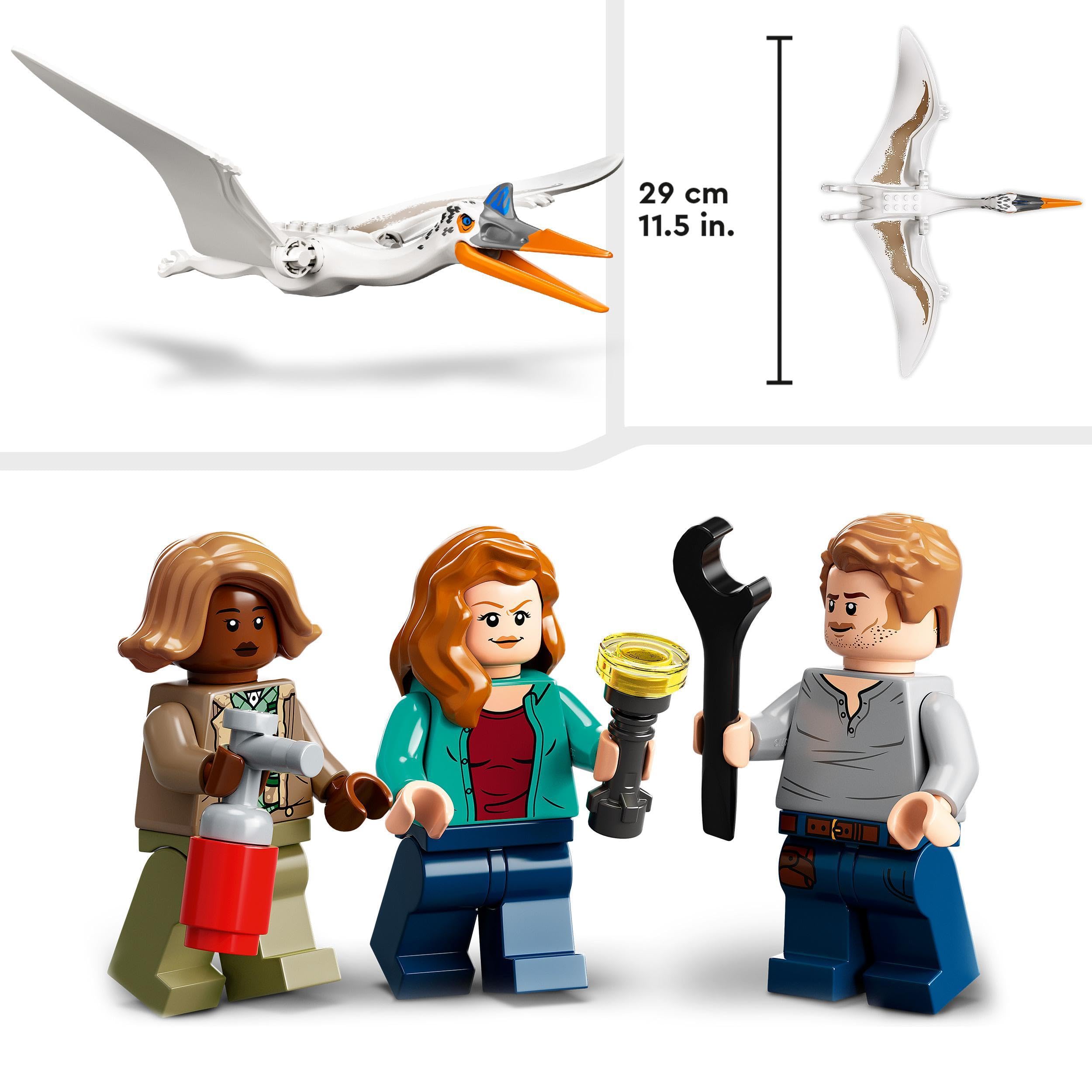 LEGO 76947 Jurassic World 76947 Kecalkoatl: zasadzka z samolotem — ciekawy zestaw dla dzieci w wieku od siedmiu lat (306 elementy)