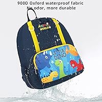 Vista 7 de Linda mochila infantil de dinosaurio para niñas y niños preescolares de 3 a 5 años, Dinosaurios, Classic