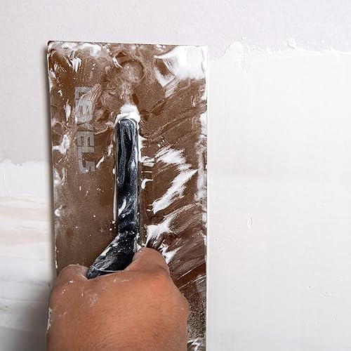 Miniatura 6 de LEVEL5 Paleta curvada para paneles de yeso flexible de 14 x 4.75 pulgadas, hoja de 0.020 in, acero inoxidable triple endurecido, mango de alto