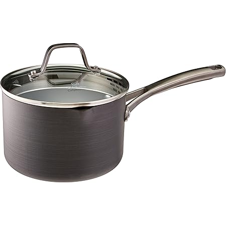 Calphalon 1943876 Classic Nonstick Sauce Pan with Cover, 2.5 quart, Grey
