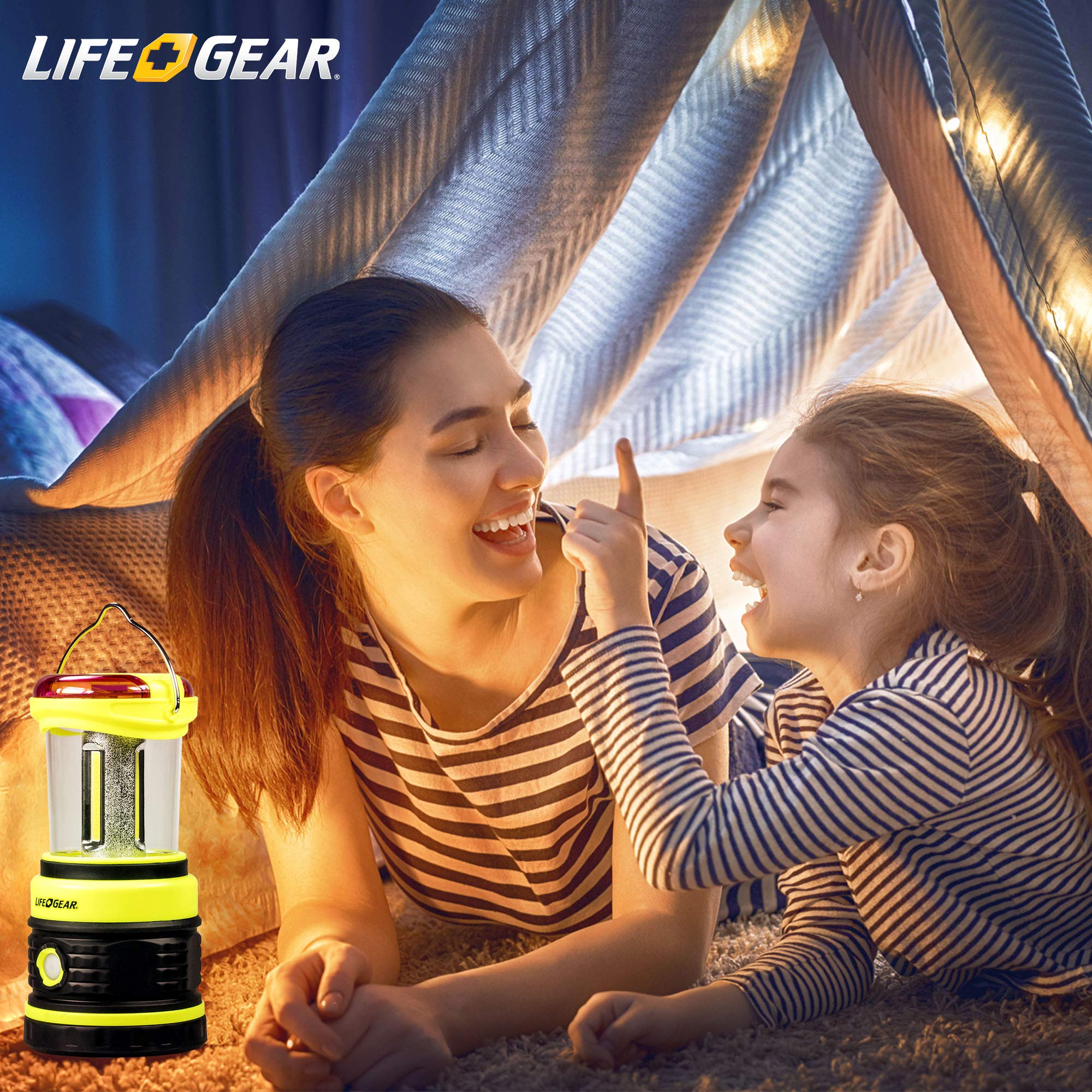 Download Life Gear 600 Lumen Cob Camping Lantern With Red Safety Flasher Black Lime Green Amazon Com Au Sports Fitness Outdoors