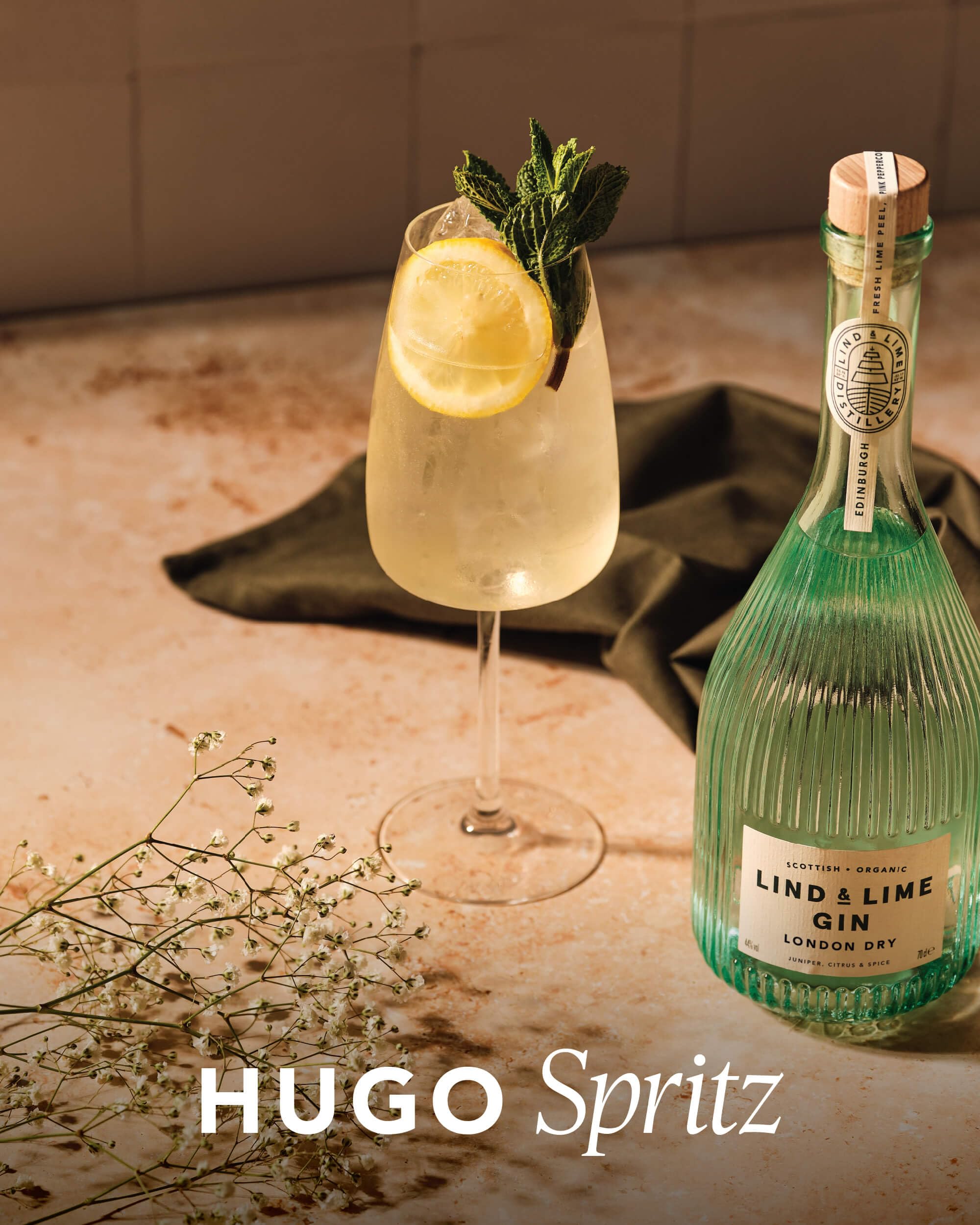 Lind & Lime | Gin aus Schottland | biologisch | 7 Botanicals | rosa Pfeffer und Limette | 100 % Plastikfrei | 100 % grüne Energie | 700 ml | 44 % Vol.