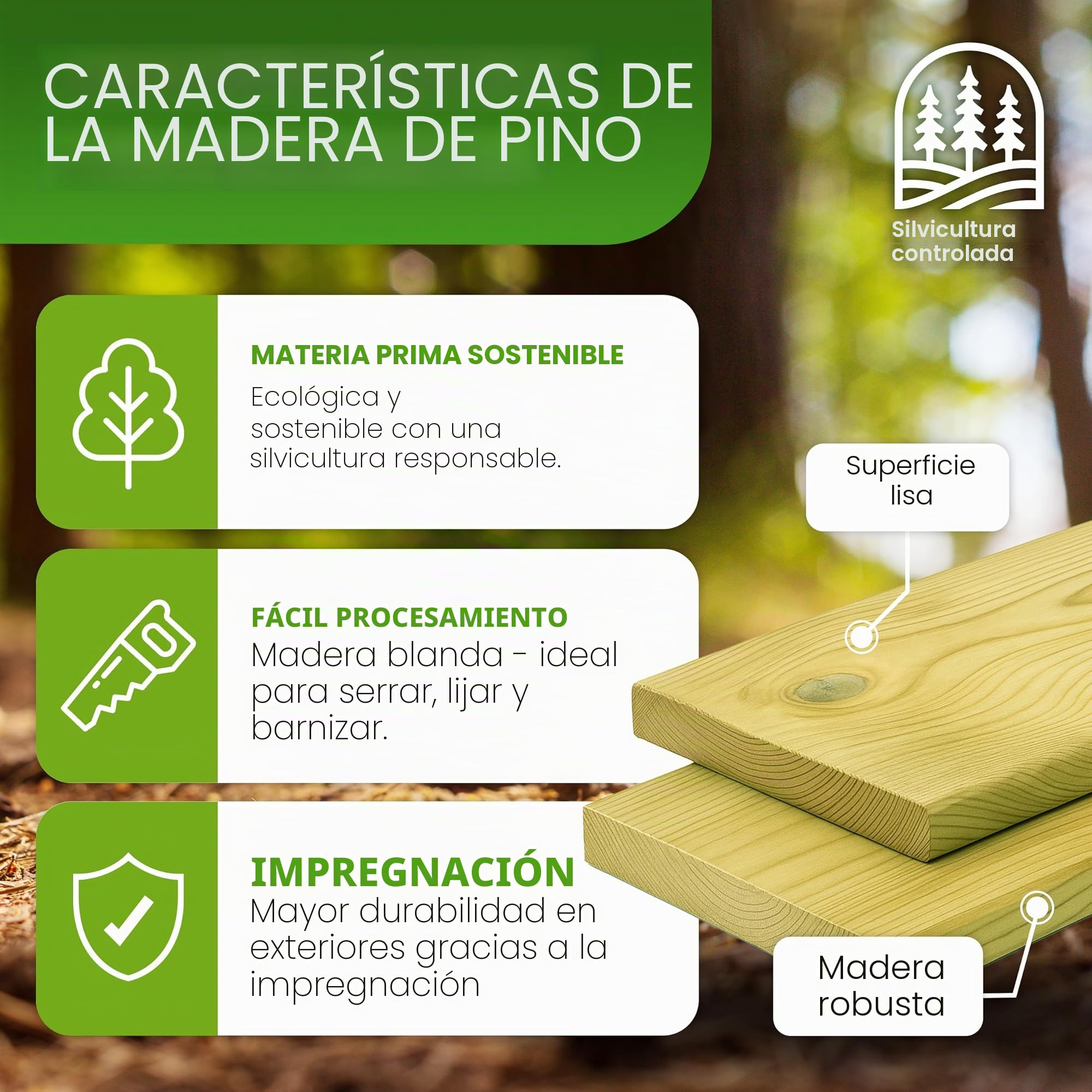 Gartenwelt Riegelsberger Tabla de madera de pino con bordes lisos, impregnada, 20 x 145 mm, longitud 120 cm, madera de construcción, duela/tabla completamente cepillada por los 4 lados