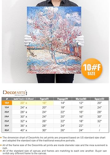 Vista 337 de DECORARTS - Almond Blossom Tree - Vincent Van Gogh Art Reproduction. Giclee Canvas Prints Wall Art for Home Decor 30x24