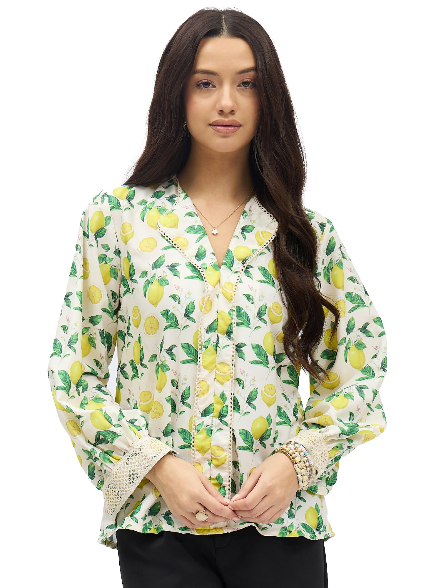 amazon brand - inkast Women Tropical Printed Top-picture-38