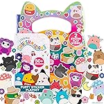 Original Squishmallows Puffy Sticker Playset, Over 30 Reusable Stickers