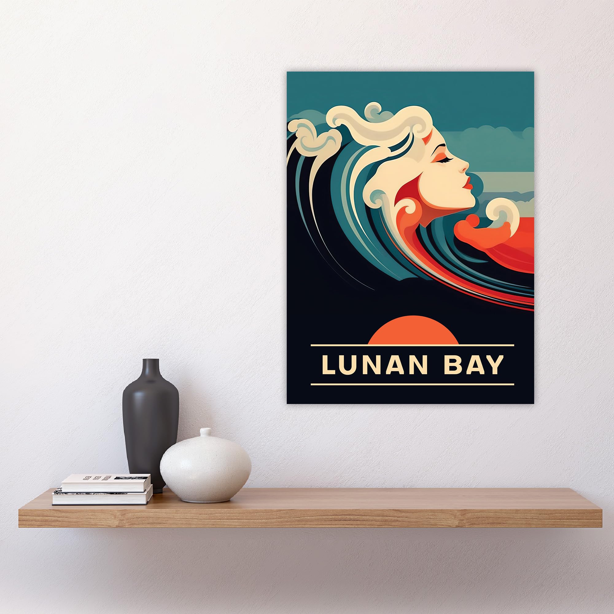 Artery8 The Seaside Calls Lunan Bay Beach Montrose Scotland UK Sunset Woman of the Waves Sea Siren Ocean Large Wall Art Poster Print Thick Paper 18X24 Inch - Image 4