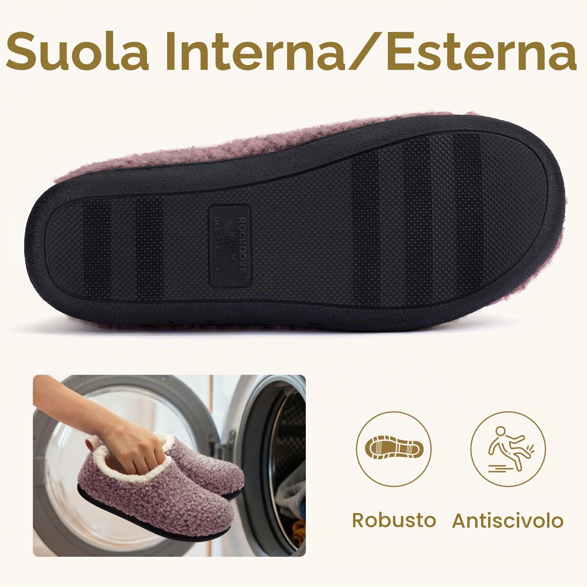 RockDove Women's Nomad Slipper con Memory Foam