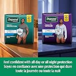 Depend FIT-FLEX Sous-vêtements d'incontinence pour adultes pour hommes, absorption maximale, L, Gris, 28 unités
