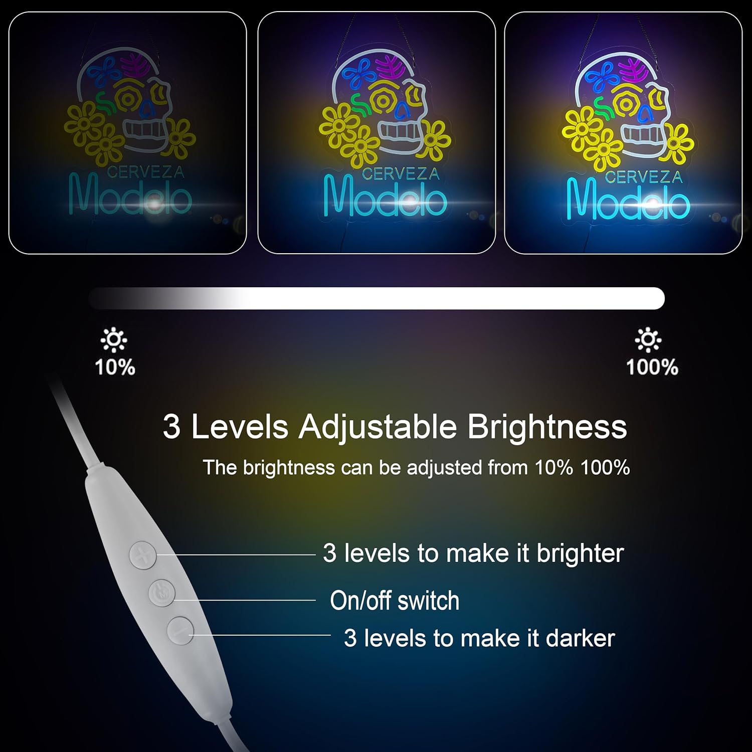 Neon Sign for Wall Décor Model Beer Bar Cerveza Neon Light Up Signs for Man Cave Pub Store Party Club LED Lights Decor - Image 2