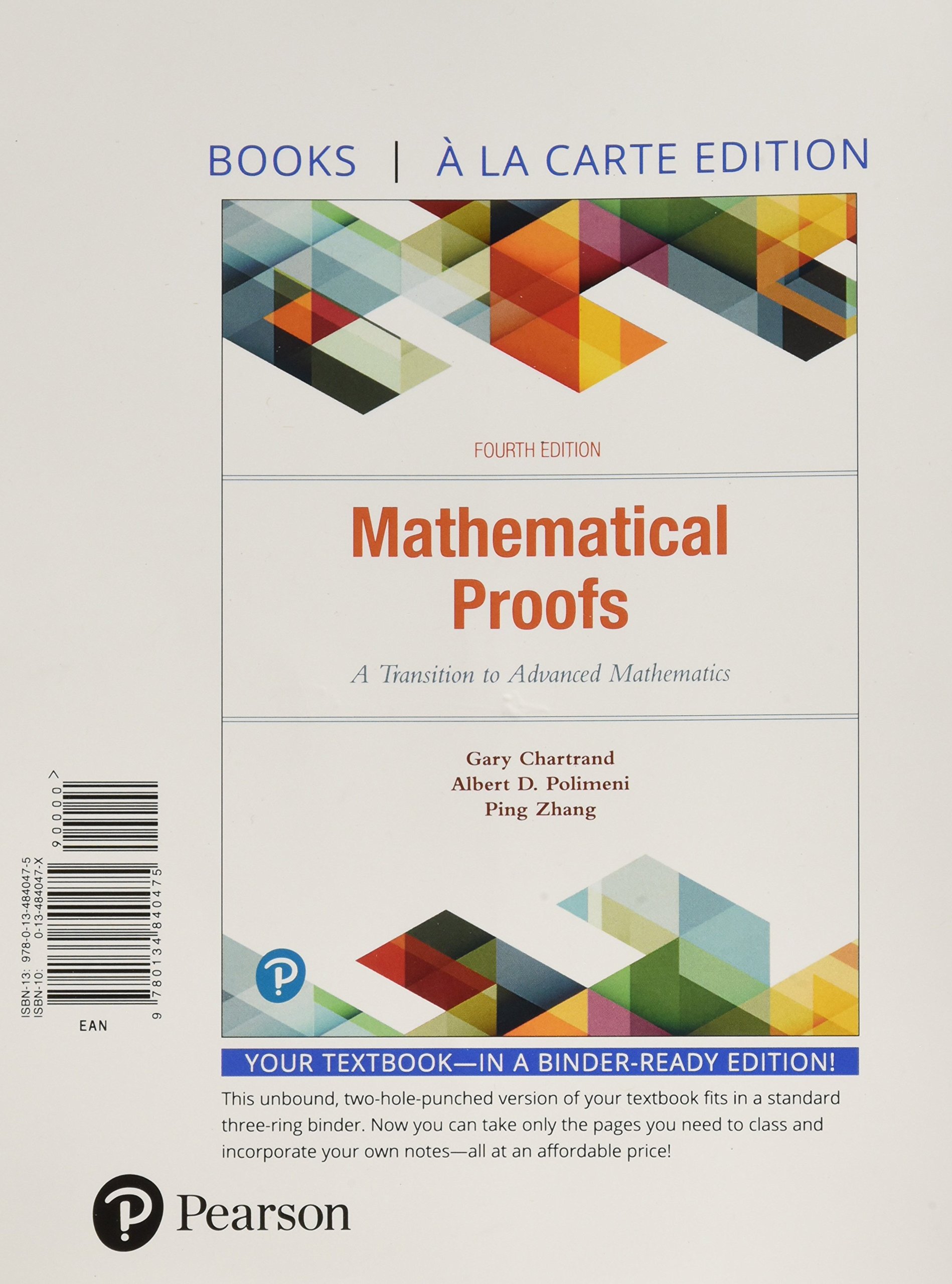 Mathematical Proofs: A Transition to Advanced Mathematics, Books a la Carte Edition