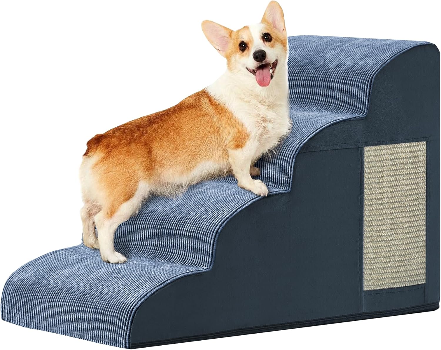Navy 4-Step Pet Ramp for Easy Access to Beds & Couches Navy 4-Step Pet Ramp for Easy Access to Beds & Couches