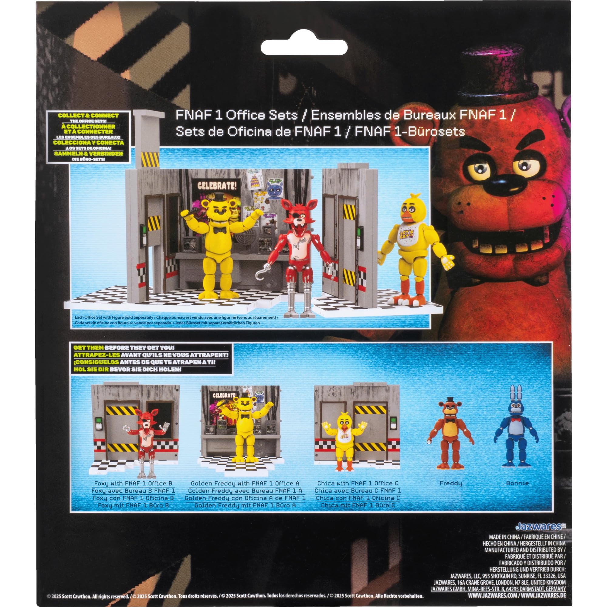 Jazwares Five Nights at Freddy's Classic Foxy Office Set - 5-Inch