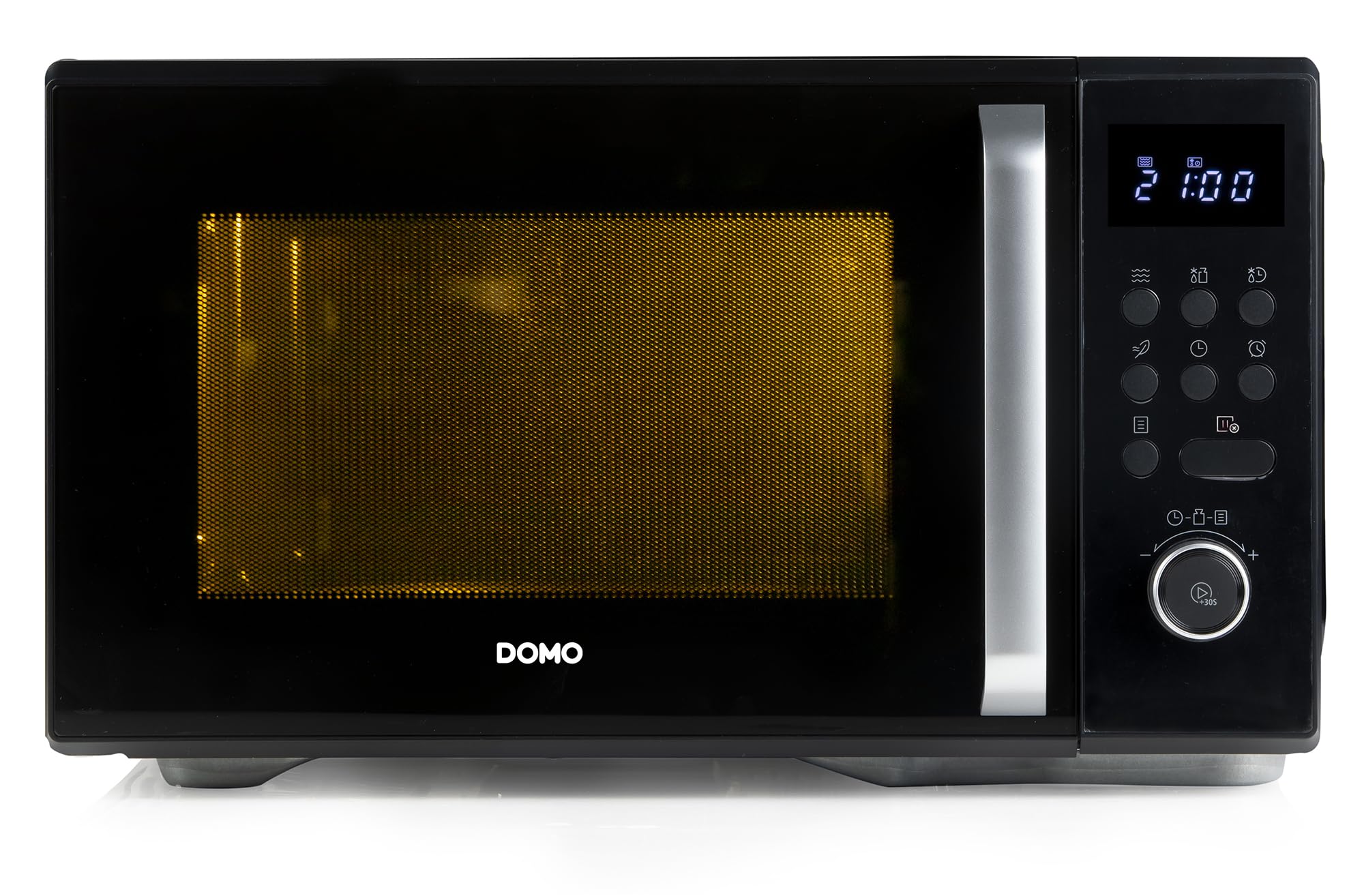 DOMO DO23101 Wolnostojąca kuchenka mikrofalowa, 5 poziomów mocy, funkcja rozmrażania, 8 automatycznych programów, 31 l, 1000 W, kolor czarny