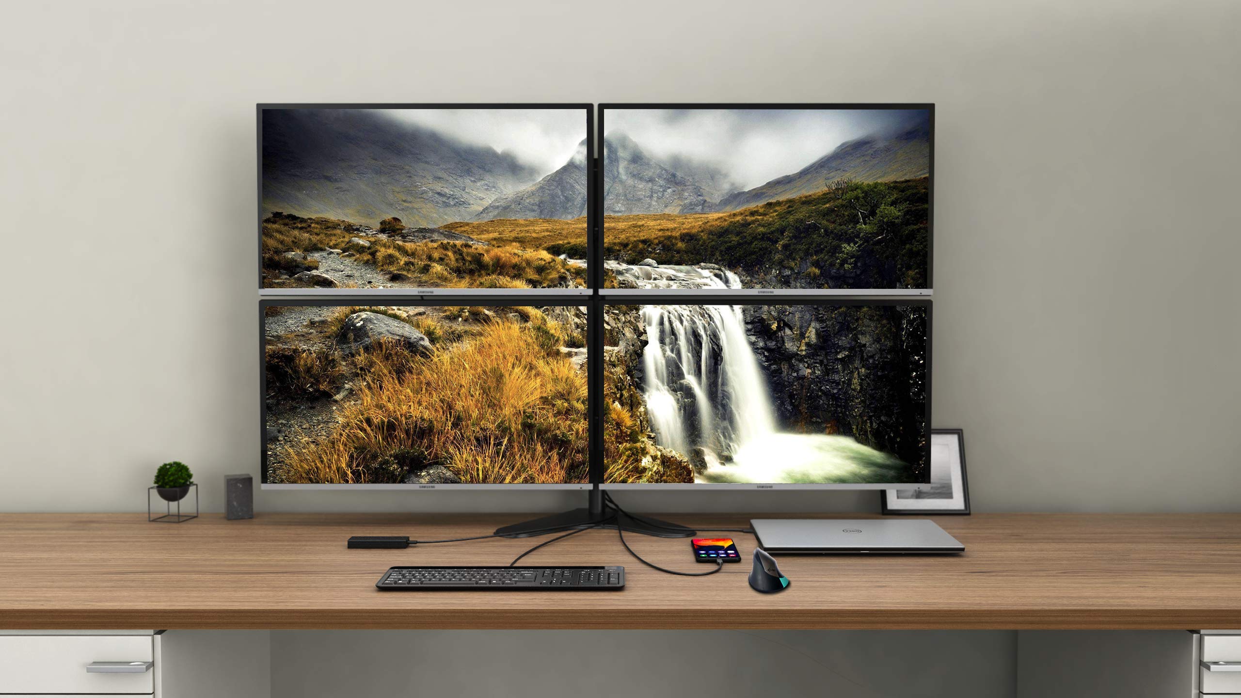 i-tec Stacja dokująca USB-C Quattro do 4 wyświetlaczy z zasilaniem 85 W, 2 x DisplayPort, 2 x HDMI, 1 x GLAN, 5 x USB 3.0, 1 x USB-C, 2 x gniazdo audio i mikrofonu