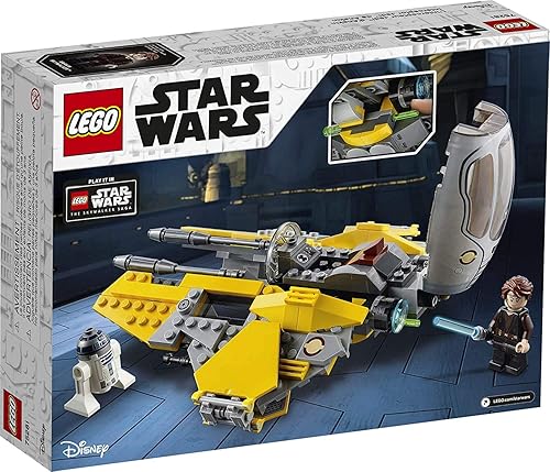 LEGO Star Wars Anakin's Jedi Interceptor 75281 Juguete de construcción para niños, Anakin Skywalker listo para jugar a Star Wars: La venganza de los